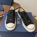 Dior Unisex Hooper Low-Top Sneaker Black Dior Oblique Jacquard and Black Suede Calfskin
