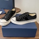 Dior Unisex Hooper Low-Top Sneaker Black Dior Oblique Jacquard and Black Suede Calfskin