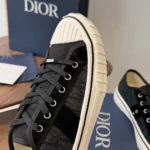 Dior Unisex Squash Sneaker Dior Gray Suede Calfskin and White Technical Fabric