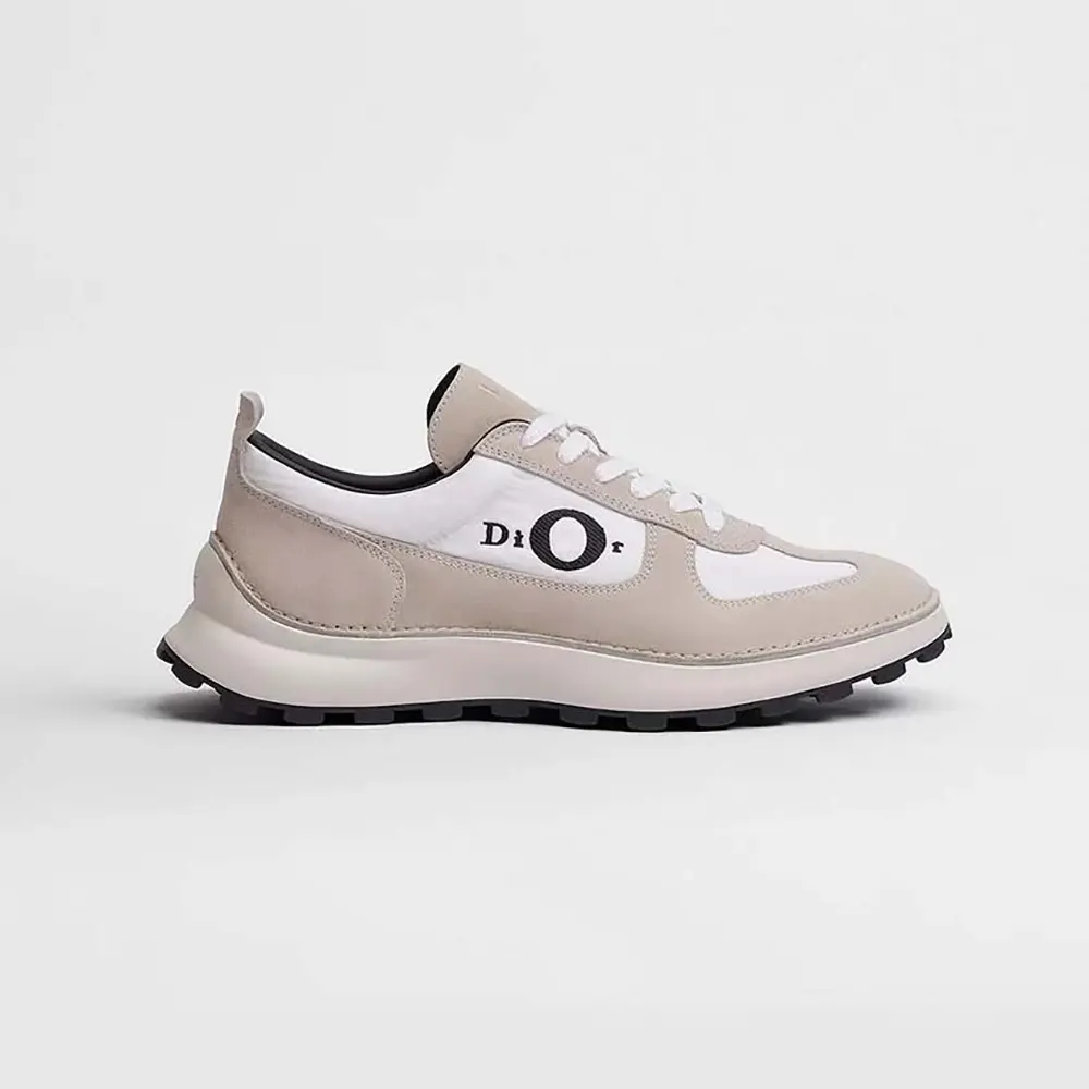 Dior Unisex Squash Sneaker Dior Gray Suede Calfskin and White Technical Fabric (1) Dior Unisex Squash Sneaker Dior Gray Suede Calfskin and White Technical Fabric