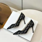 Dior Women Adiorable Pump Black Dior Oblique Embroidered Mesh