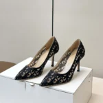 Dior Women Adiorable Pump Black Dior Oblique Embroidered Mesh