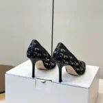 Dior Women Adiorable Pump Black Dior Oblique Embroidered Mesh
