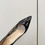 Dior Women Adiorable Pump Black Dior Oblique Embroidered Mesh