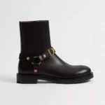 Dior Women Bolt Ankle Boot Black Calfskin KCT314VEA
