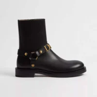 Dior Women Bolt Ankle Boot Black Calfskin KCT314VEA