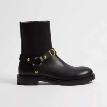 Dior Women Bolt Ankle Boot Black Calfskin KCT314VEA