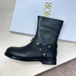 Dior Women Bolt Ankle Boot Black Calfskin KCT314VEA