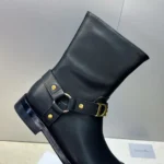 Dior Women Bolt Ankle Boot Black Calfskin KCT314VEA
