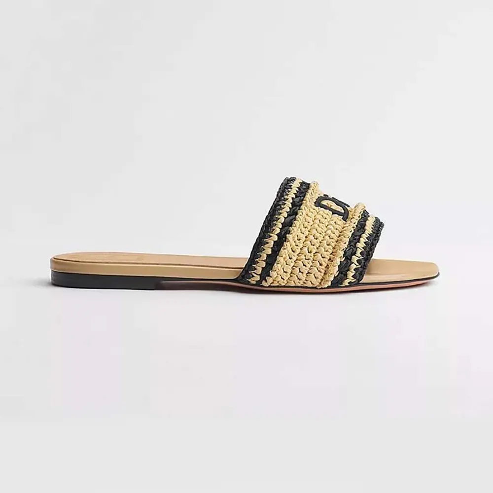 Dior Women Dioriviera Dior Woven Slide Trench Crocheted Raffia-Effect Technical Fabric (1) Dior Women Dioriviera Dior Woven Slide Trench Crocheted Raffia-Effect Technical Fabric