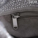 Dior Women Small Dior Bow Bag Silver-Tone Goatskin and Strass M0715PMST