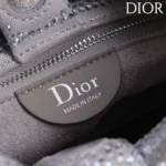 Dior Women Small Dior Bow Bag Silver-Tone Goatskin and Strass M0715PMST