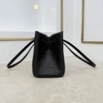 Dior Women Small Dior Promenade Shopping Bag Black Flat Cannage Calfskin