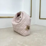 Dior Women Small Dior Toujours Hobo Bag Ballet Pink Cannage Lambskin