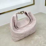 Dior Women Small Dior Toujours Hobo Bag Ballet Pink Cannage Lambskin