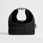 Dior Women Small Dior Toujours Hobo Bag Black Cannage Lambskin