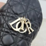Dior Women Small Dior Toujours Hobo Bag Black Cannage Lambskin