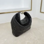 Dior Women Small Dior Toujours Hobo Bag Black Cannage Lambskin