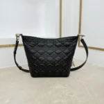 Dior Women Small Dior Toujours Hobo Bag Black Cannage Lambskin
