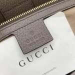 Gucci Unisex Ophidia Large Tote Bag Beige/Dark Brown GG Supreme ‎631685
