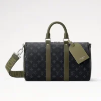 Louis Vuitton LV Unisex Keepall Bandoulière 35 in Monogram Eclipse Coated Canvas M28639