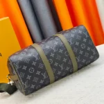 Louis Vuitton LV Unisex Keepall Bandoulière 35 in Monogram Eclipse Coated Canvas M28639