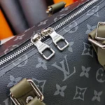 Louis Vuitton LV Unisex Keepall Bandoulière 35 in Monogram Eclipse Coated Canvas M28639