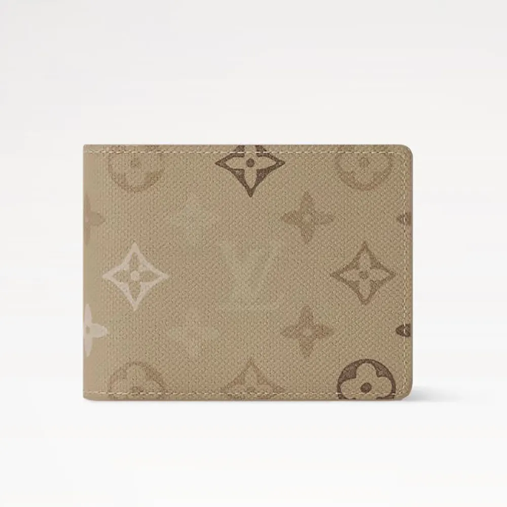 Louis Vuitton LV Unisex Multiple Wallet Monogram Surplus Coated Canvas-Sand Beige M29265 (1) Louis Vuitton LV Unisex Multiple Wallet Monogram Surplus Coated Canvas-Sand Beige M29265
