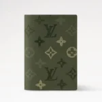 Louis Vuitton LV Unisex Passport Cover Monogram Surplus Coated Canvas-Khaki Green M2A663