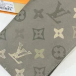 Louis Vuitton LV Unisex Passport Cover Monogram Surplus Coated Canvas-Khaki Green M2A663