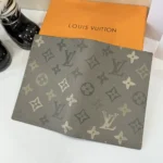 Louis Vuitton LV Unisex Passport Cover Monogram Surplus Coated Canvas-Khaki Green M2A663