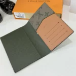 Louis Vuitton LV Unisex Passport Cover Monogram Surplus Coated Canvas-Khaki Green M2A663