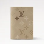 Louis Vuitton LV Unisex Passport Cover Monogram Surplus Coated Canvas-Sand Beige M29237