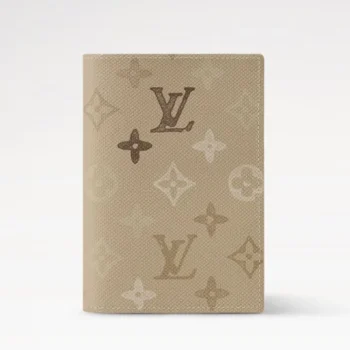 Louis Vuitton LV Unisex Passport Cover Monogram Surplus Coated Canvas-Sand Beige M29237