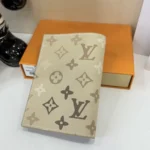 Louis Vuitton LV Unisex Passport Cover Monogram Surplus Coated Canvas-Sand Beige M29237 (2)