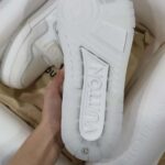 Louis Vuitton LV Unisex Trainer Sneaker White Monogram Denim Rubber Outsole Monogram Flowers