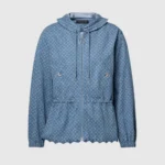 Louis Vuitton LV Women Hooded Monogram Denim Jacket 1AKDTN