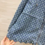 Louis Vuitton LV Women Hooded Monogram Denim Jacket 1AKDTN