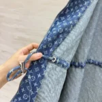Louis Vuitton LV Women Hooded Monogram Denim Jacket 1AKDTN
