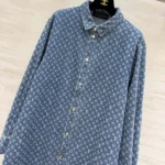 Louis Vuitton LV Women Monogram Denim Shirt Dress 1AKDQZ