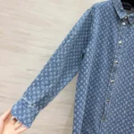 Louis Vuitton LV Women Monogram Denim Shirt Dress 1AKDQZ