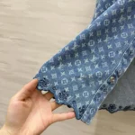 Louis Vuitton LV Women Monogram Denim Shirt Dress 1AKDQZ
