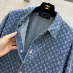 Louis Vuitton LV Women Monogram Denim Shirt Dress 1AKDQZ