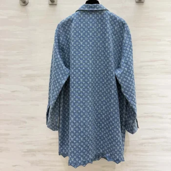 Louis Vuitton LV Women Monogram Denim Shirt Dress 1AKDQZ