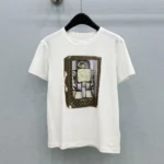 Louis Vuitton LV Women Robot Print T-Shirt 1AKEMQ