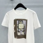 Louis Vuitton LV Women Robot Print T-Shirt 1AKEMQ