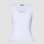 Louis Vuitton LV Women Ruffle Hem Tank Top 1AKEPE