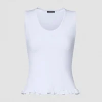 Louis Vuitton LV Women Ruffle Hem Tank Top 1AKEPE