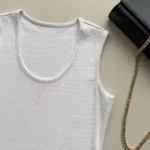 Louis Vuitton LV Women Ruffle Hem Tank Top 1AKEPE