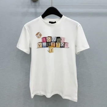 Louis Vuitton LV Women Signature Blocks T-Shirt 1AKEOI